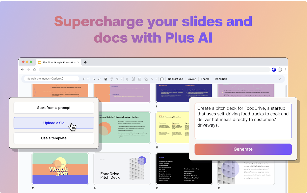 Plus AI for Google Slides